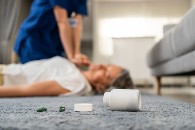 Overdose Emergency Scene With Narcan As A Critical Response Tool